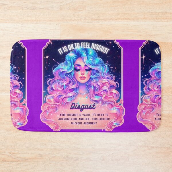 Item preview, Pastel Holographic Watercolor Sticker: Accepting Disgust, Embracing Emotional Authenticity designed and sold by Queueka.
