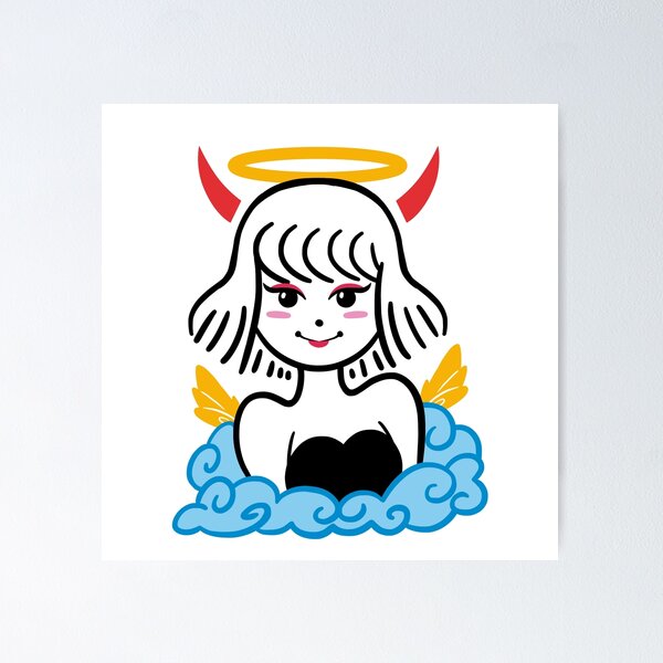 Anime Porn Naked Angels - Cute Angel Posters for Sale | Redbubble