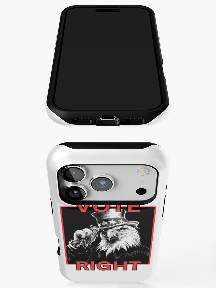Thumbnail 3 of 4, iPhone Case, VOTE RIGHT designed and sold by RWCarpenter.