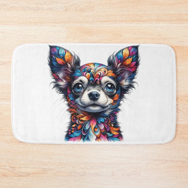 Item preview, Enchanted Floral Chihuahua designed and sold by JawArts.