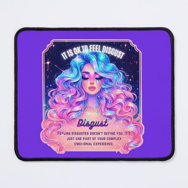Item preview,  Pastel Holographic Watercolor Sticker: Accepting Disgust, Embracing Emotional Authenticity designed and sold by Queueka.