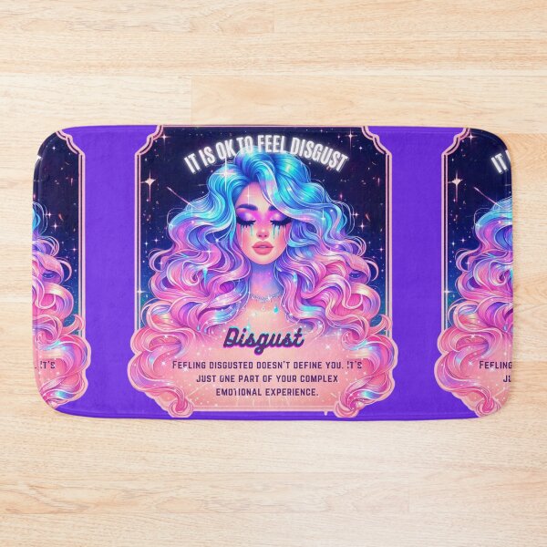 Item preview,  Pastel Holographic Watercolor Sticker: Accepting Disgust, Embracing Emotional Authenticity designed and sold by Queueka.