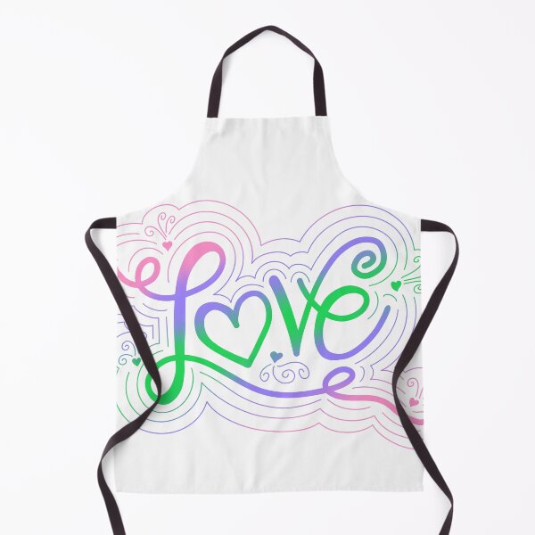 Item preview, Love Swirl Doodle Trigender Pride Flag Lettering designed and sold by JoyfulJen.