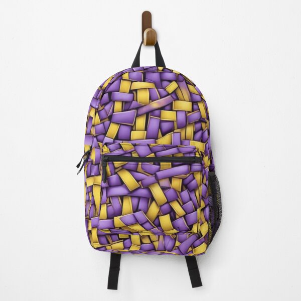 Item preview, Abstract Purple and Yellow Wicker Pattern designed and sold by calibrit.