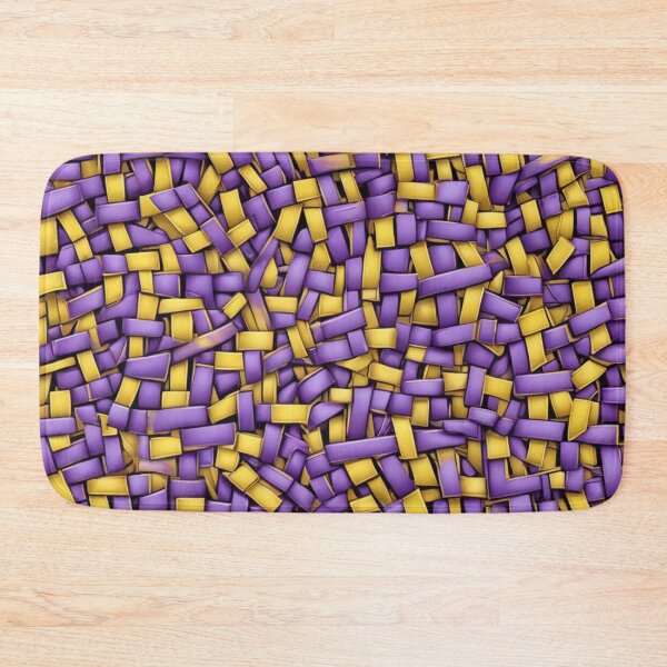 Item preview, Abstract Purple and Yellow Wicker Pattern designed and sold by calibrit.