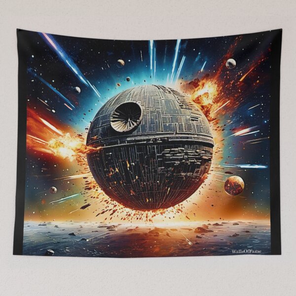 Item preview, Death Star Tribute 1 Digital Painting WallsOffameAust designed and sold by WallsOfFameAust.