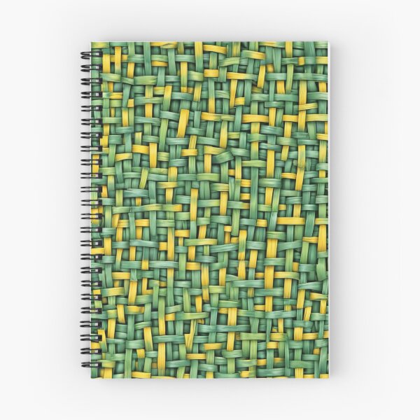 Item preview, Abstract Green and Yellow Wicker Pattern designed and sold by calibrit.