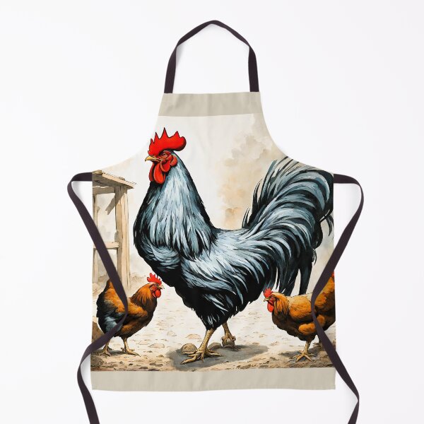 Item preview, a black Gallic rooster and his hens designed and sold by janjacbu.