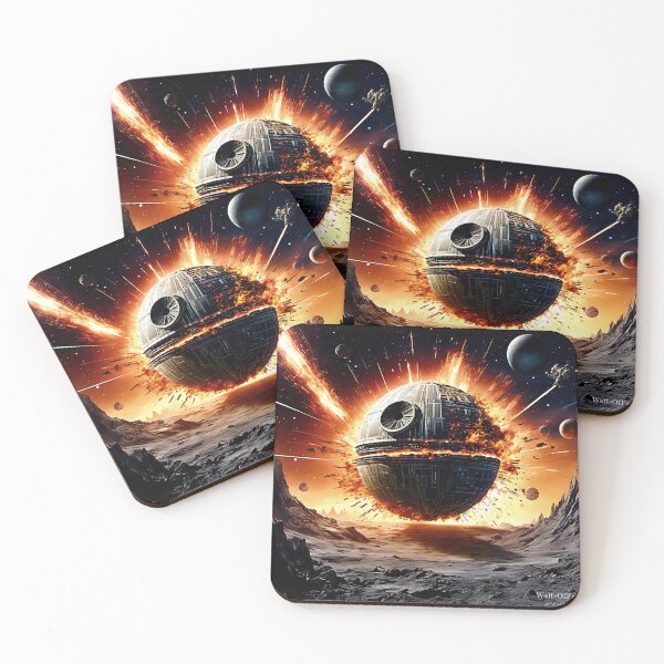 Item preview, Death Star Tribute 2 Digital Painting WallsOffameAust designed and sold by WallsOfFameAust.