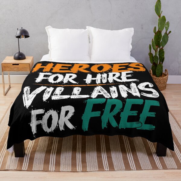 Item preview, Heroes for Hire Villains for Free designed and sold by Quirky Shirts.