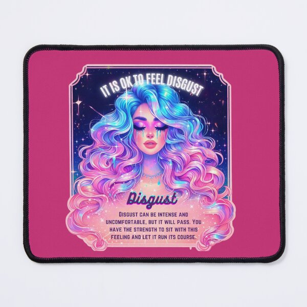 Item preview, Pastel Holographic Watercolor Sticker: Accepting Disgust, Embracing Emotional Authenticity designed and sold by Queueka.