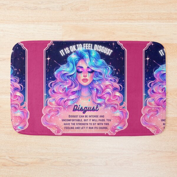 Item preview, Pastel Holographic Watercolor Sticker: Accepting Disgust, Embracing Emotional Authenticity designed and sold by Queueka.