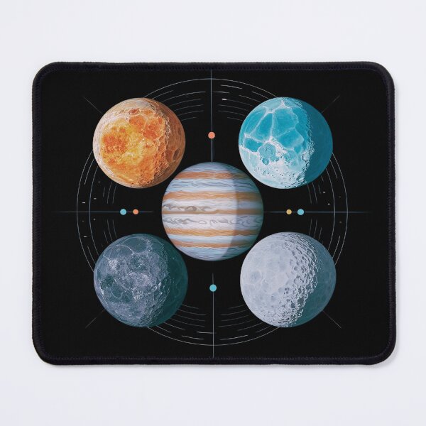 Item preview, Galilean Moons Orbiting Jupiter Space designed and sold by Taans-Creation.