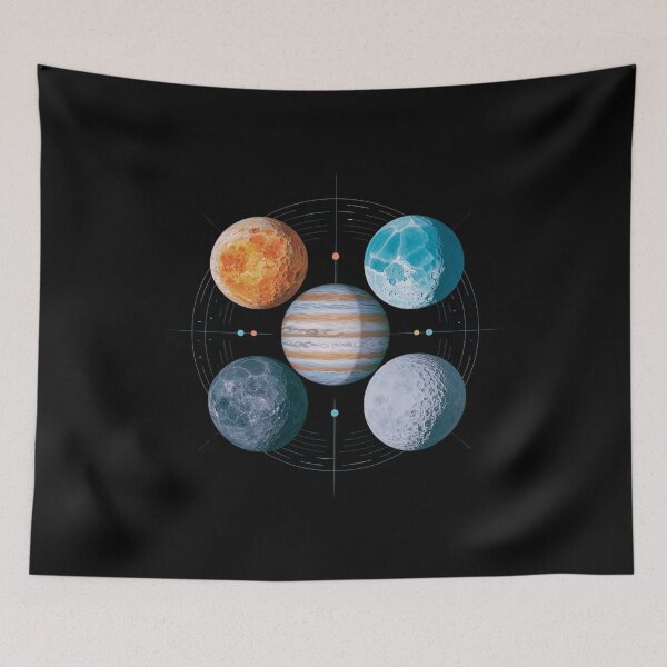 Item preview, Galilean Moons Orbiting Jupiter Space designed and sold by Taans-Creation.