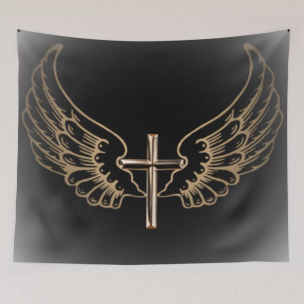 Item preview, The golden Winged Cross  designed and sold by FantasyPearl.