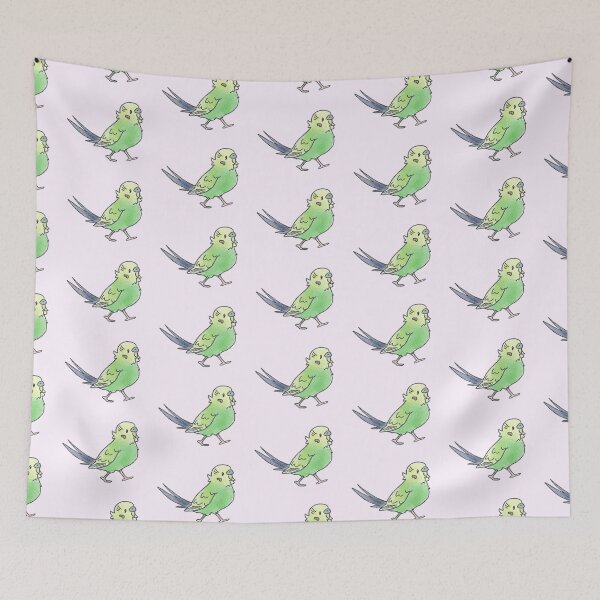 Item preview, budgie on a walk designed and sold by NaelsDesigns.