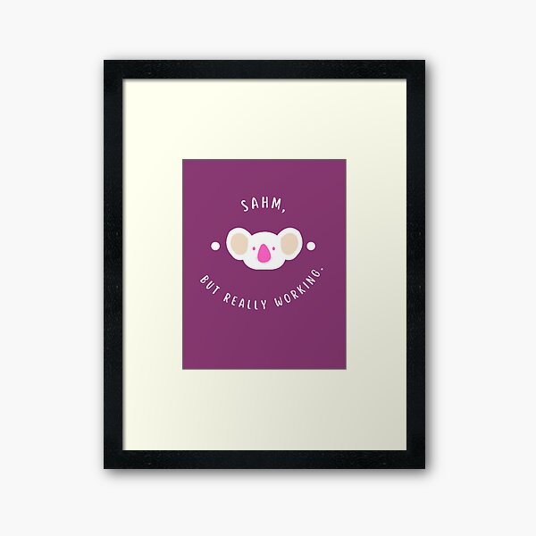 Item preview, SAHM, but really working pink and white  designed and sold by Rendanimolele.