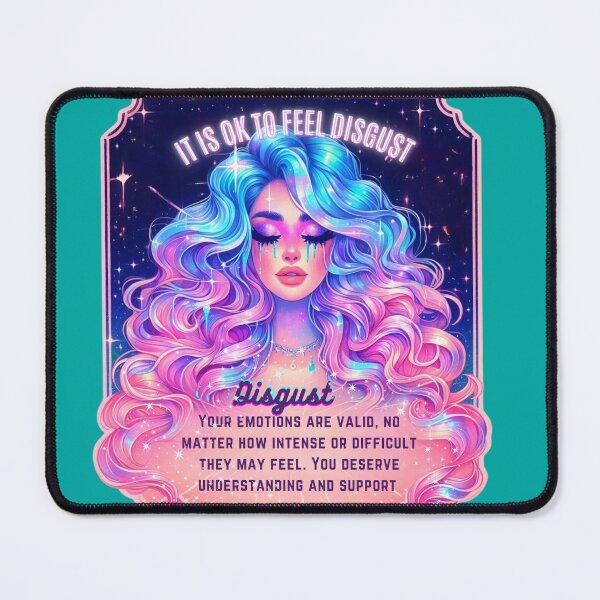 Item preview, Pastel Holographic Watercolor Sticker: Accepting Disgust, Embracing Emotional Authenticity designed and sold by Queueka.