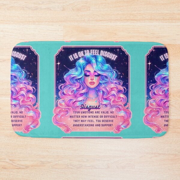 Item preview, Pastel Holographic Watercolor Sticker: Accepting Disgust, Embracing Emotional Authenticity designed and sold by Queueka.