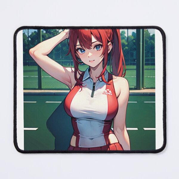 Item preview, Tennis Uniform Red-Haired Anime Girl designed and sold by kenvel.
