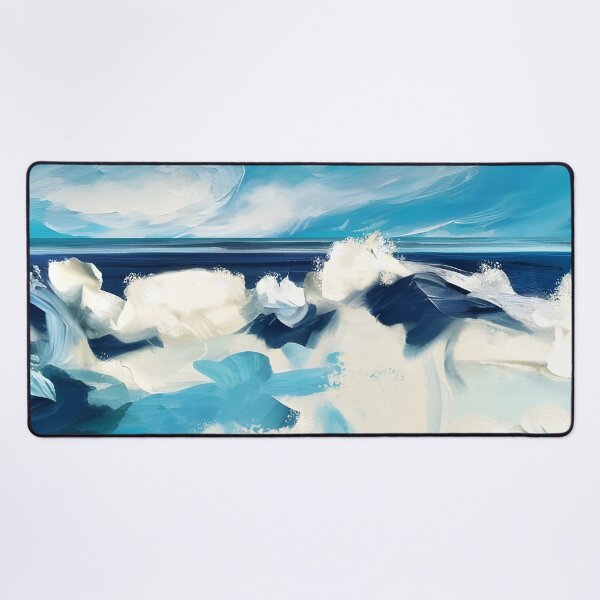 Item preview, Abstract Dramatic Waves Coastal art designed and sold by Glimmersmith.