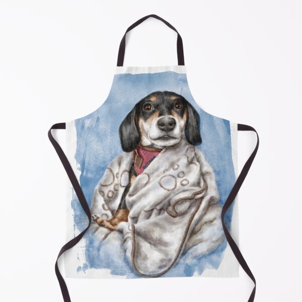 Item preview, Dacshound weiner dog portrait watercolor painting designed and sold by Nalidsa Sukprasert.