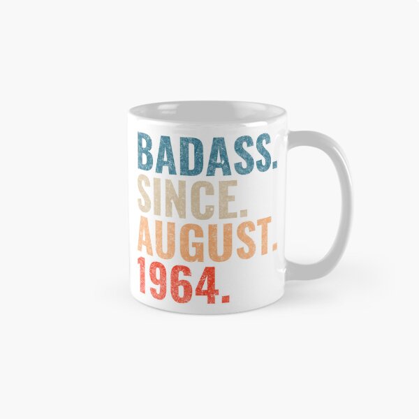 Item preview, Badass since August 1964 Vintage 1964 August birthday gift designed and sold by Teelogic.