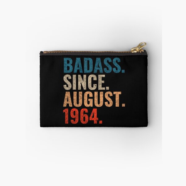 Item preview, Badass since August 1964 Vintage 1964 August birthday gift designed and sold by Teelogic.