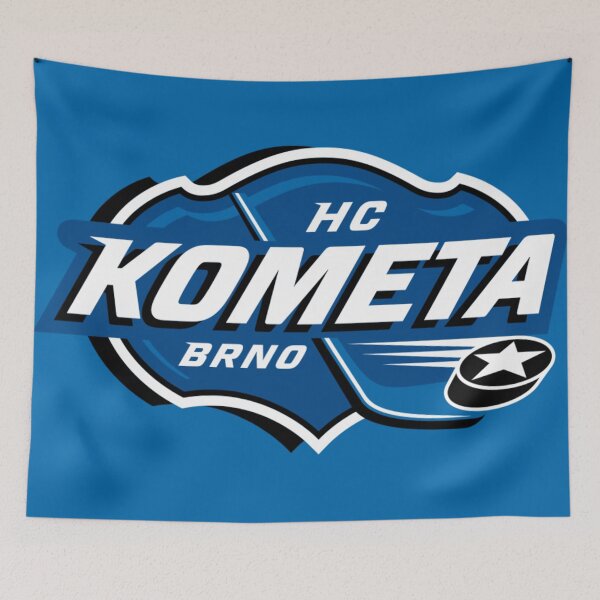 Item preview, HC Kometa Brno  | Czechia Hockey (Feat: Matching Hex Code Color Background) designed and sold by thebirdbrand.