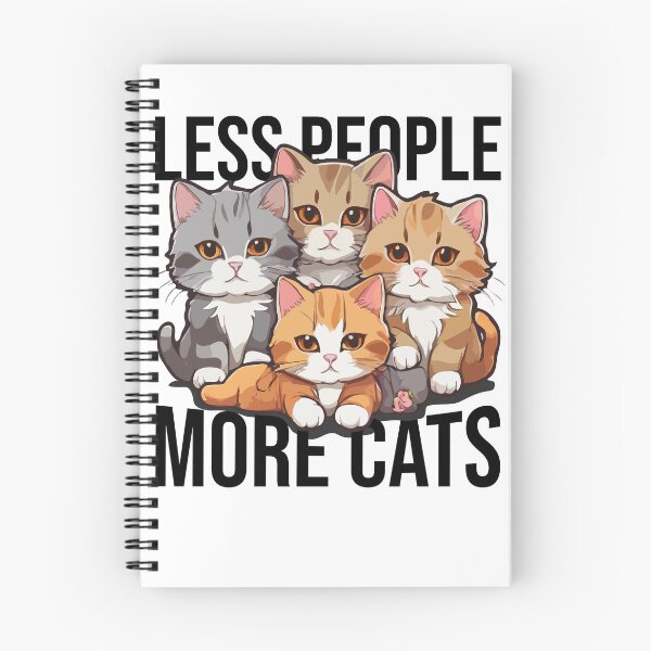 Item preview, Less People More Cats, Funny Cat Lover Introvert, Gift for Cat Lady Furparent, Anti-Social CatMom Catdad Eww People designed and sold by Peculiarts.