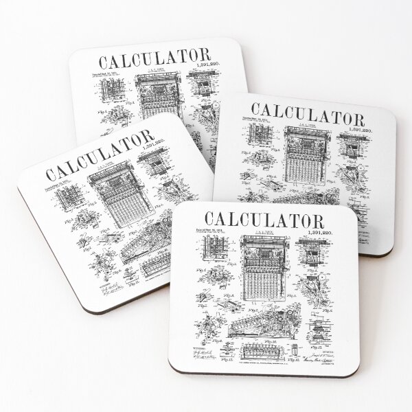 Item preview, Calculator Accountant CPA Math Teacher Funny Vintage Patent designed and sold by GrandeDuc.