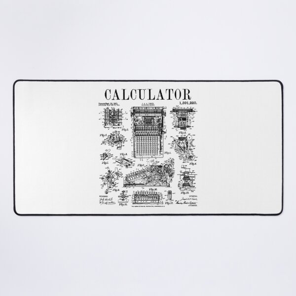 Item preview, Calculator Accountant CPA Math Teacher Funny Vintage Patent designed and sold by GrandeDuc.