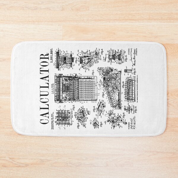 Item preview, Calculator Accountant CPA Math Teacher Funny Vintage Patent designed and sold by GrandeDuc.