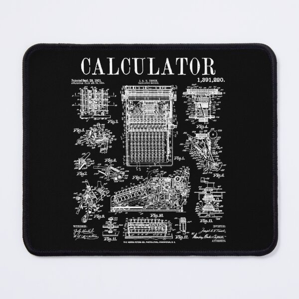 Item preview, Calculator Accountant CPA Math Teacher Funny Vintage Patent designed and sold by GrandeDuc.