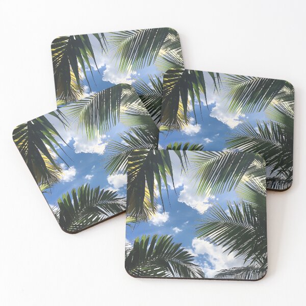 Item preview, vista tropical del cielo azul y palmeras designed and sold by dcrc.