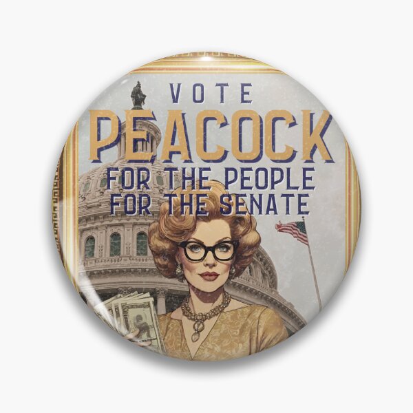 Item preview, Vote for Mrs Peacock! designed and sold by thecompassrose.