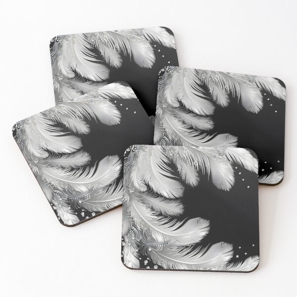 Item preview, Feather and pearl background arrangement designed and sold by dcrc.