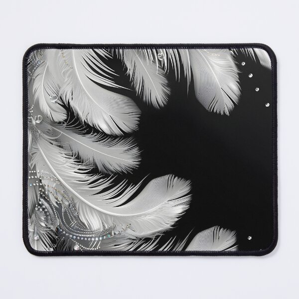 Item preview, Feather and pearl background arrangement designed and sold by dcrc.