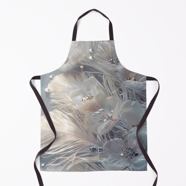 Item preview, feather and pearl background arrangement designed and sold by dcrc.