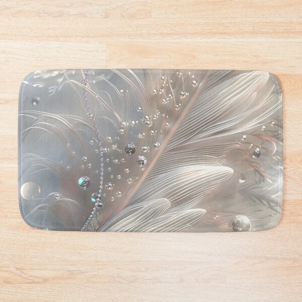 Item preview, feather and pearl background arrangement designed and sold by dcrc.