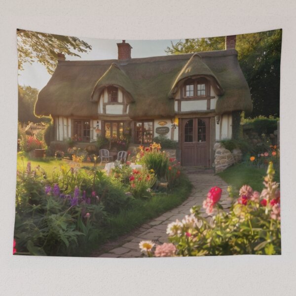 Item preview, English Cottage in the Enchanted Garden Retreat designed and sold by BlareBlare.