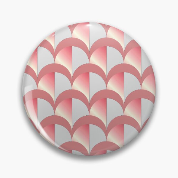 Item preview, Art Deco Pink And Cream Half Fan Pattern designed and sold by DEC02.