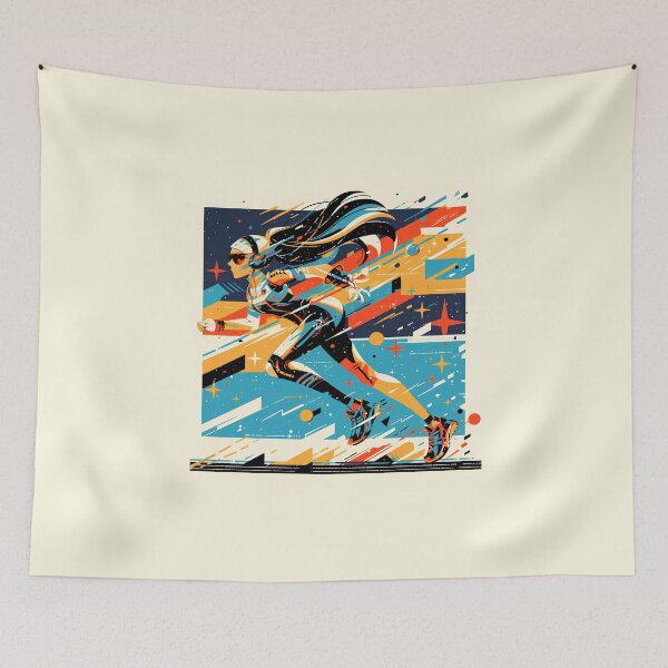 Item preview, Retro Marathon Art designed and sold by Windy-market.