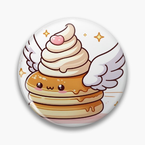 Item preview, Kawaii Pancake With Whipped Cream Wings designed and sold by CanvasCutie.