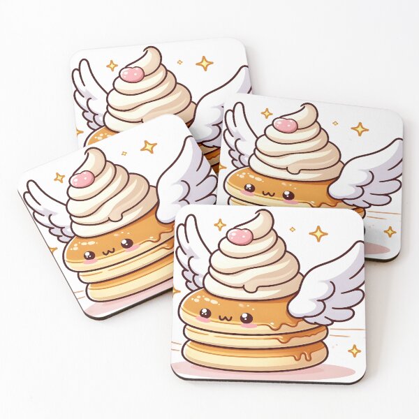 Item preview, Kawaii Pancake With Whipped Cream Wings designed and sold by CanvasCutie.