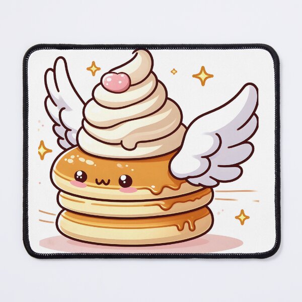 Item preview, Kawaii Pancake With Whipped Cream Wings designed and sold by CanvasCutie.