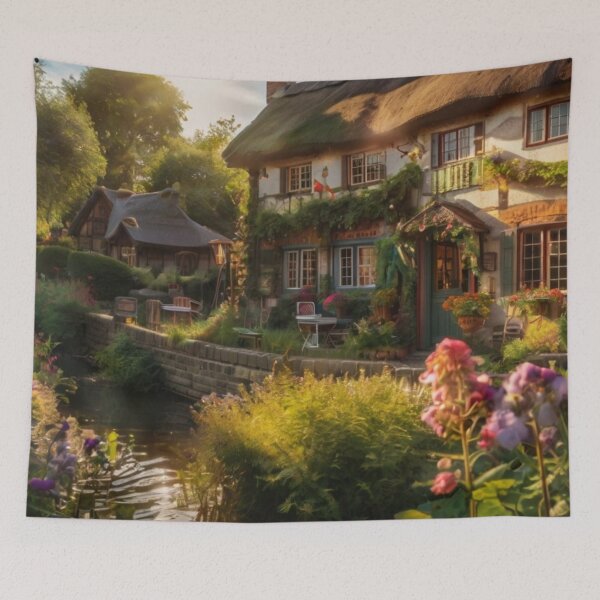Item preview, English Cottage Bliss in the Enchanted Garden designed and sold by BlareBlare.