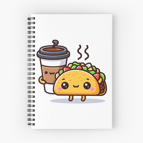 Item preview, Kawaii Taco With Coffee Cup designed and sold by CanvasCutie.