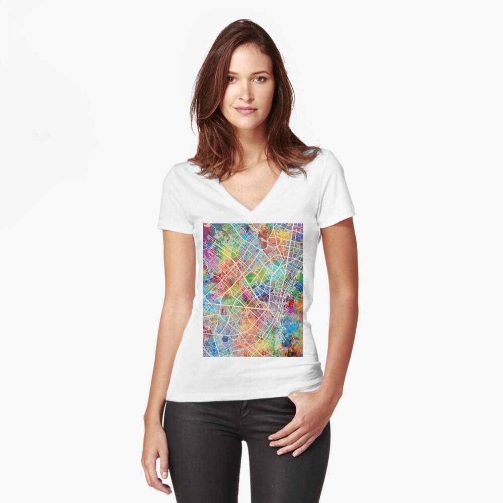 Item preview, Fitted V-Neck T-Shirt designed and sold by ArtPrints.