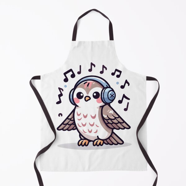 Item preview, Kawaii Falcon With Music Notes designed and sold by CanvasCutie.